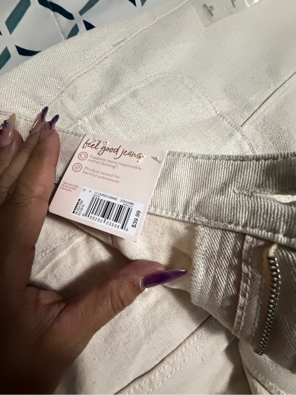 NEW LC Lauren Conrad Cream Wide-Leg Pants(👖 NEW )